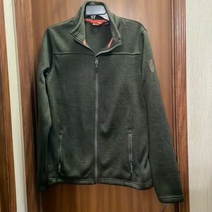 Men's CRIVIT Forrest green zip jacket. Size M